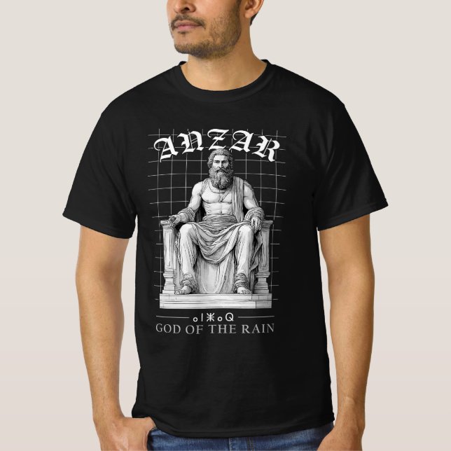 Camiseta Urban Black and White Anzar Amazigh Mythology (Anverso)
