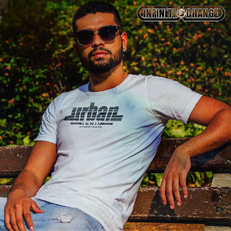 Camiseta URBAN DENIM | Tipografía de Denim | Efecto del com