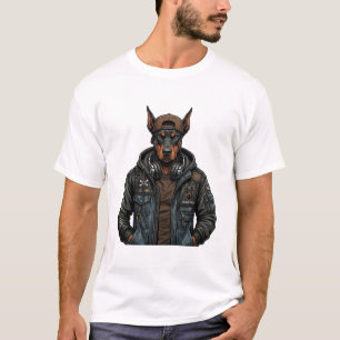 Camiseta Urban Doberman Streetwear Dog Graphic T-Shirt