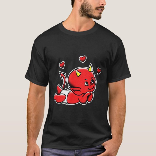 Camiseta Urban Empyre Kewe Baby Cud Devil Demon Love , Smal (Anverso)