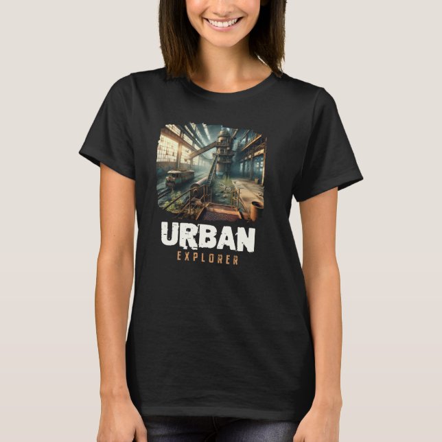 Camiseta Urban Explorer, Old Building URBEX, Ciudad abandon (Anverso)