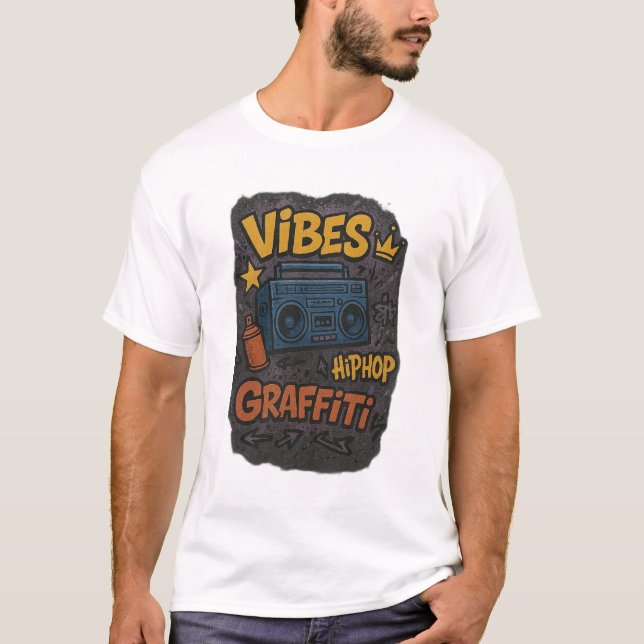 Camiseta Urban Graffiti Energy – Vibrant Streetwear Art Des (Anverso)