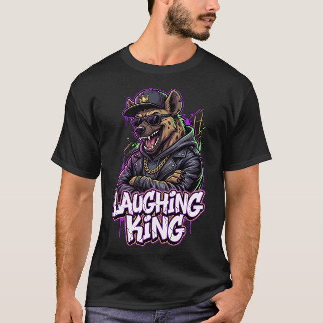 Camiseta Urban Graffiti Hyena Laughing King Wall Art (Anverso)