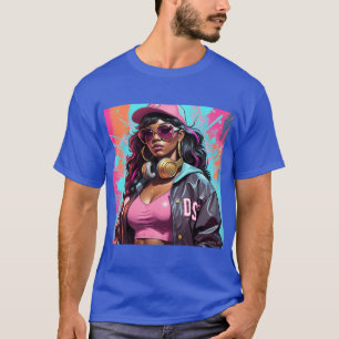 Camiseta :: 🎧 Urban Hip-Hop Diva Grafiti Splash Art T-Sh