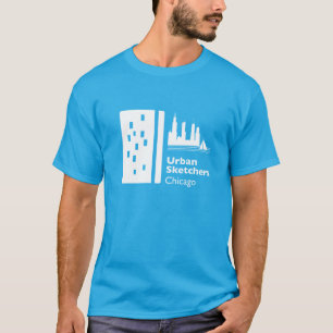 Camiseta Urban Sketchers Chicago Official Tee Shirt