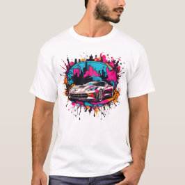 Camiseta Urban Splatter Sports Car Men's T-Shirt