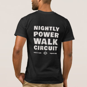 Camiseta urbana de circuito de caminata nocturna