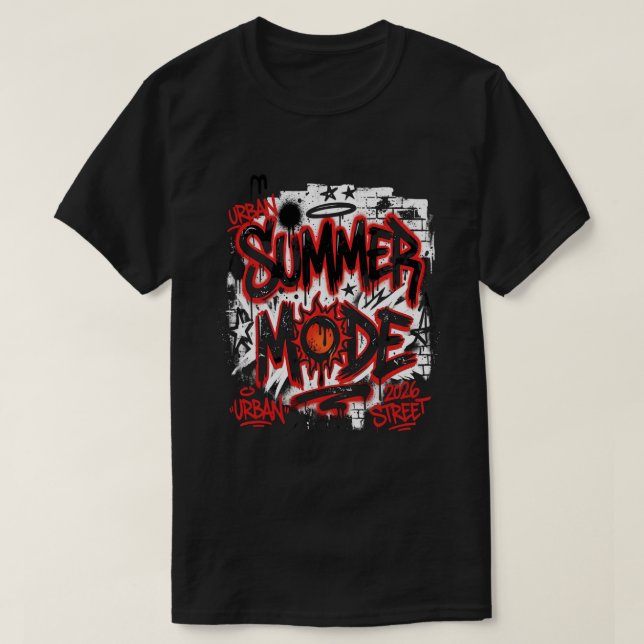 Camiseta urbana de graffiti de verano 2026 (Diseño del anverso)