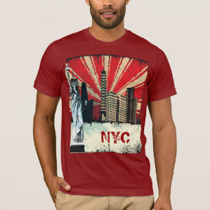 camiseta urbana de la pintada del grunge de New