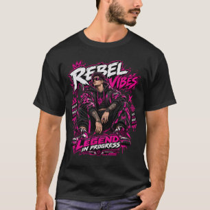 Camiseta Urbana de Moda Callejera Rebel Vibes, Ley