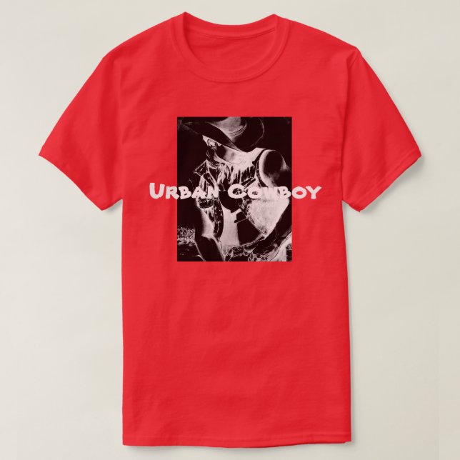Camiseta urbana del vaquero de la camiseta de los (Diseño del anverso)