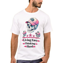 Camiseta urbana motivante de la gorra de cráneo fá