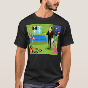 Camiseta urbana retra de los pares del navidad