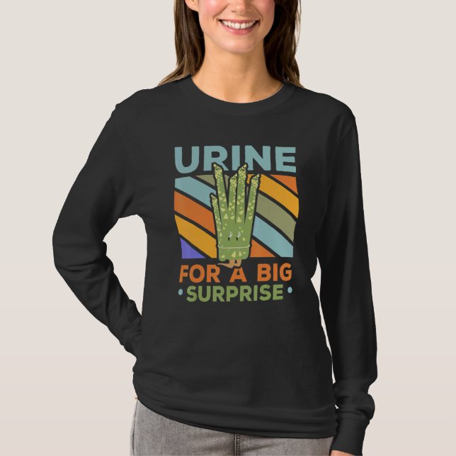 Camiseta Urine For A Big Surprise Asparagus Garden Vegetabl (Anverso)