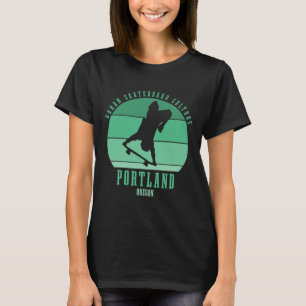Camiseta urna de patinador de Portland Oregon patinaje en m