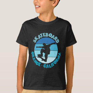 Camiseta Urnio de patinador de California naranja Patinaje