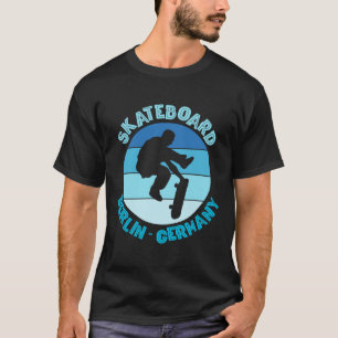 Camiseta Urnio de patinador urbano Berlín Alemania Skateboa