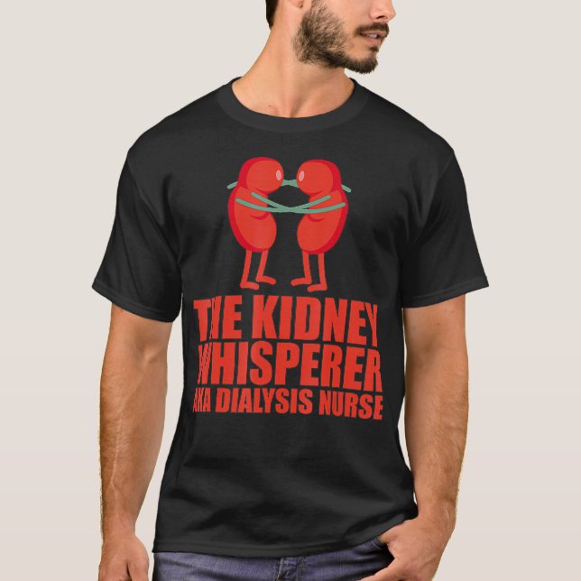 Camiseta Urología Diálisis Enfermería Apreciación NP RN Riñ (Anverso)
