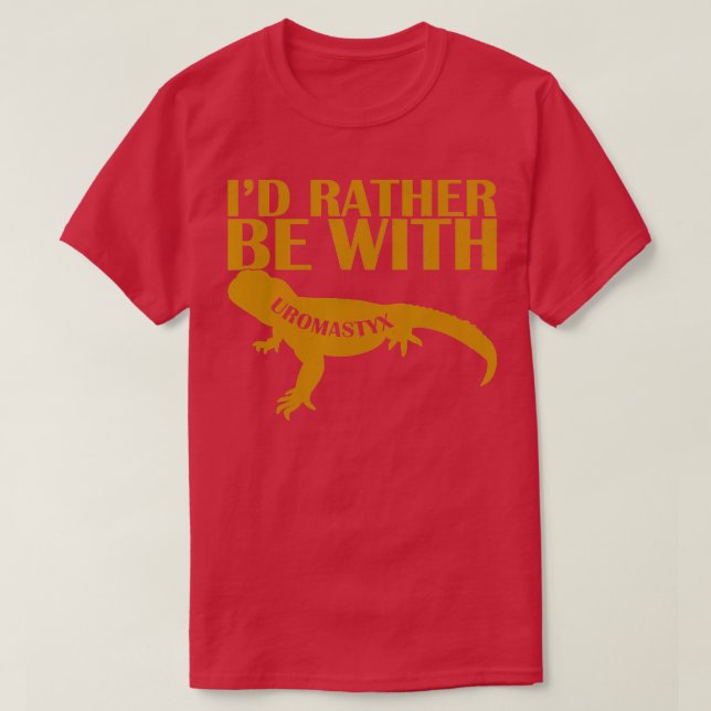 Camiseta Uromastyx lagartija mascota terrarium biología 3 (Diseño del anverso)