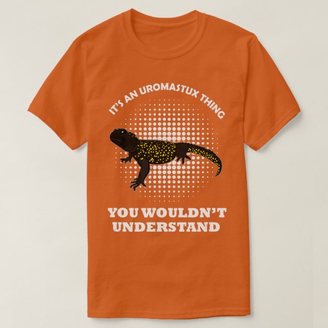 Camiseta Uromastyx lagartija mascota terrarium biología 8 (Diseño del anverso)