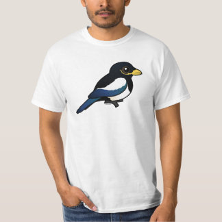 Camiseta urraca Amarillo-cargada en cuenta