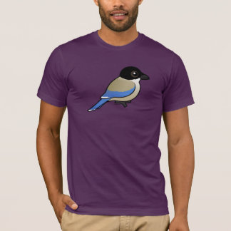 Camiseta urraca Azul-coa alas