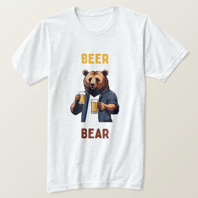camiseta Urso Beer Bear (Anverso del diseño)