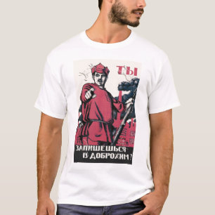 Camiseta URSS, ruso, soviet, propaganda, guerra, guerra