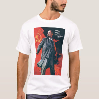 Camiseta URSS, ruso, soviet, propaganda, Lenin