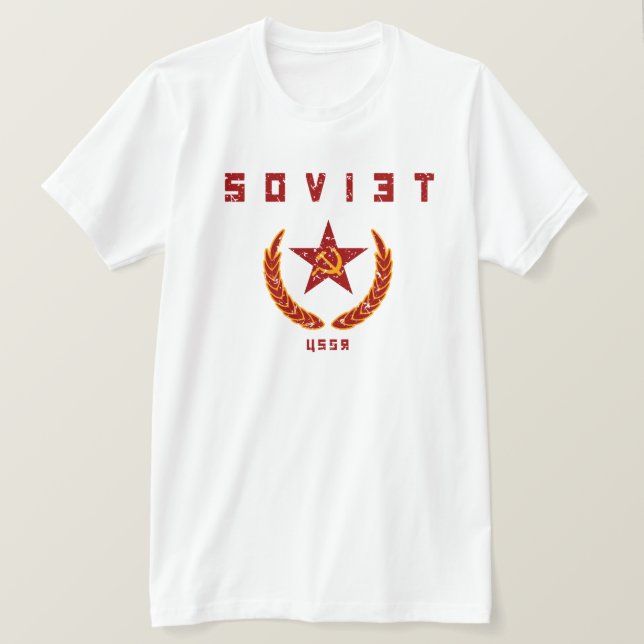 Camiseta URSS soviético (Anverso del diseño)