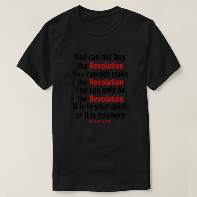 Camiseta Ursula K. Le Guin (Diseño del anverso)