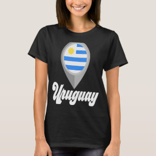 Camiseta Uruguay Bandera Pin I Love Uruguay Travel