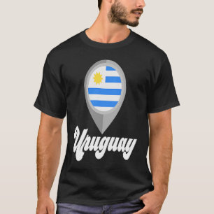 Camiseta Uruguay Bandera Pin I Love Uruguay Travel