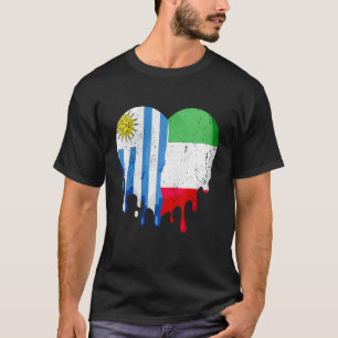 Camiseta Uruguay: Ciudadano del corazón con bandera de Ital