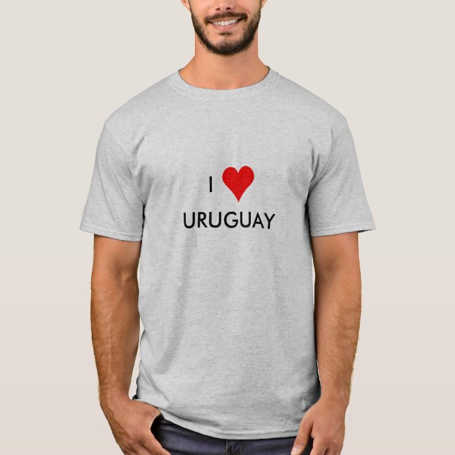Camiseta uruguay de corazón (Anverso)