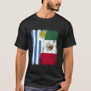 Camiseta Uruguay México Media Bandera Herencia Uruguaya Mex