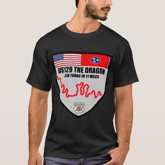 Camiseta Us129 La cola del dragón de los acuerdos Escudo de (Anverso)
