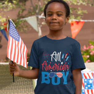 Camiseta US All American Boy – 4th of July Patriotic boy