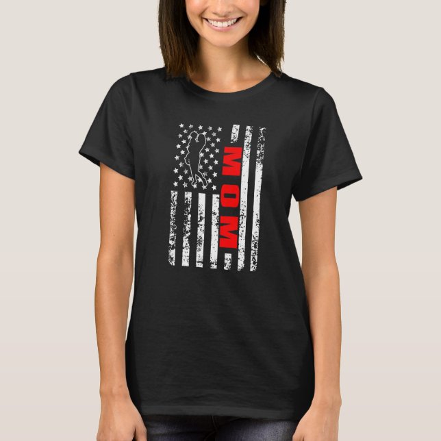 Camiseta US American Flag Parents Patriotic Mom Premium (Anverso)