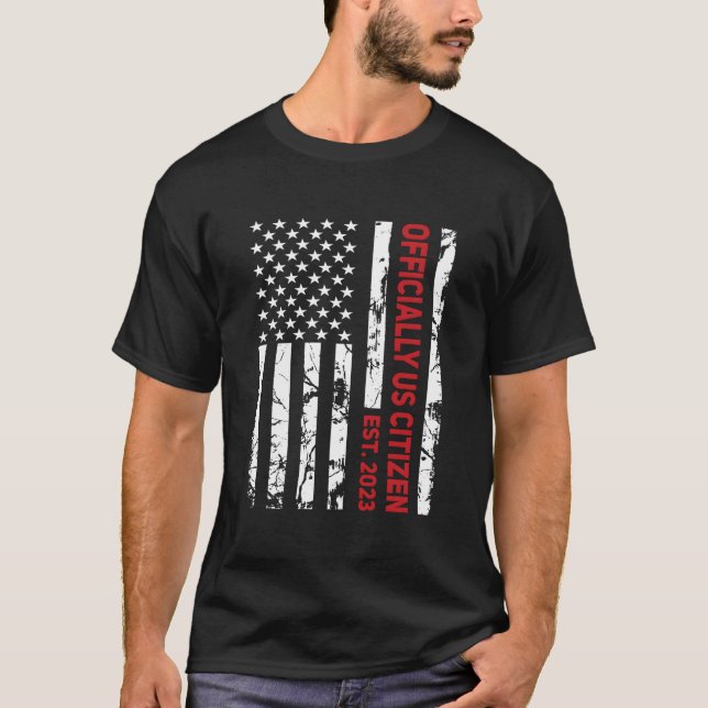 Camiseta Us Citizen Est 2023 New American Citizenship Test (Anverso)