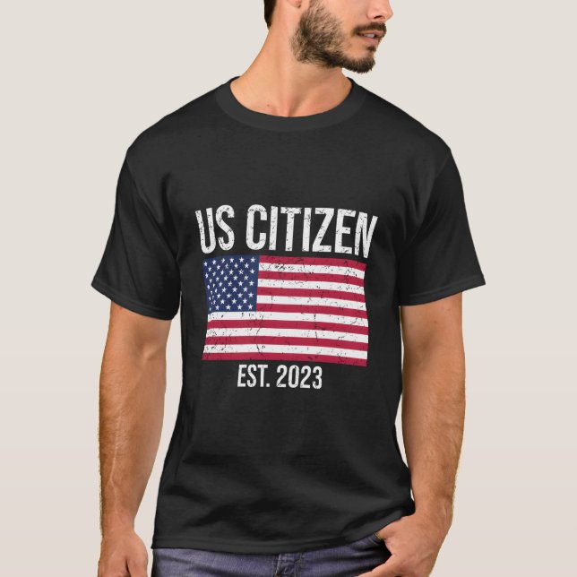 Camiseta Us Citizenship Decoration American New Usa Citizen (Anverso)