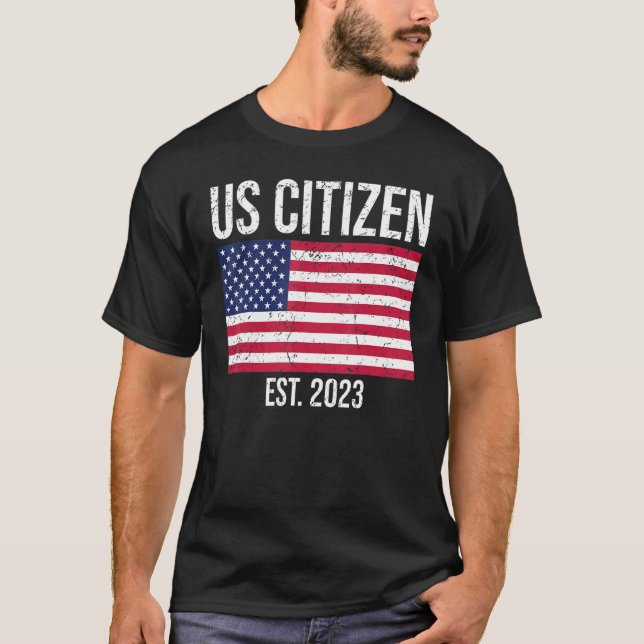 Camiseta US Citizenship Decoration American New USA Citizen (Anverso)