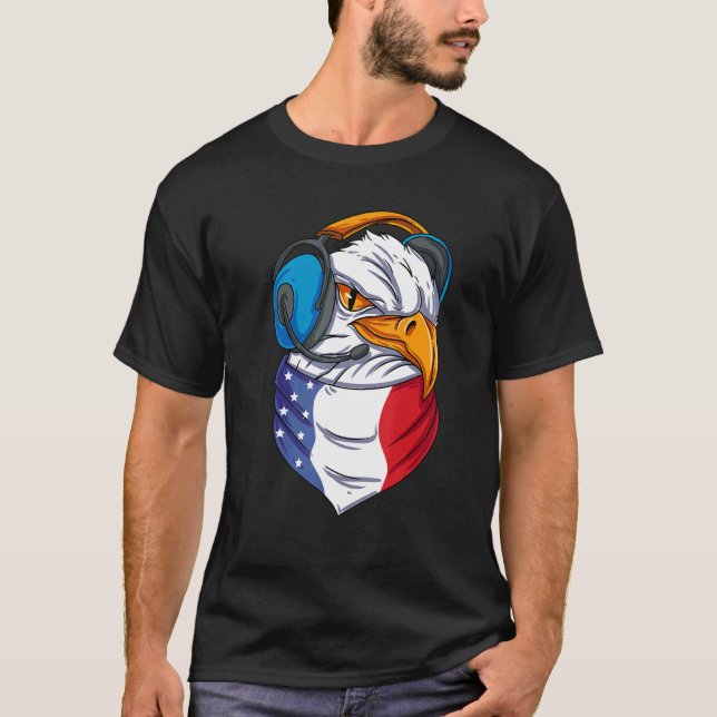 Camiseta US Eagle Head American (Anverso)
