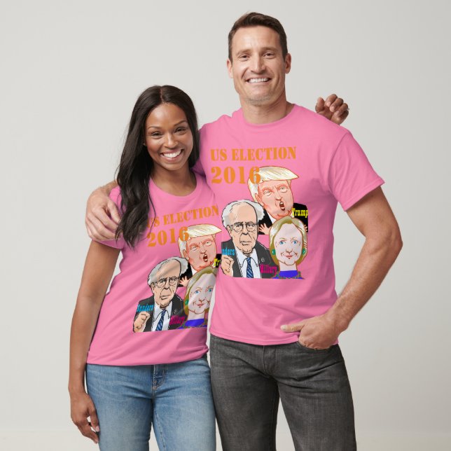 Camiseta US Election- Trump.Sanders.Hillary. (Unisexo)