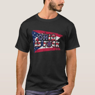 Camiseta Us Flag Citizen Proud America State Flag Ohio
