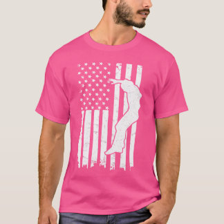 Camiseta Us Flag Design For A Patriotic Parkour Expert