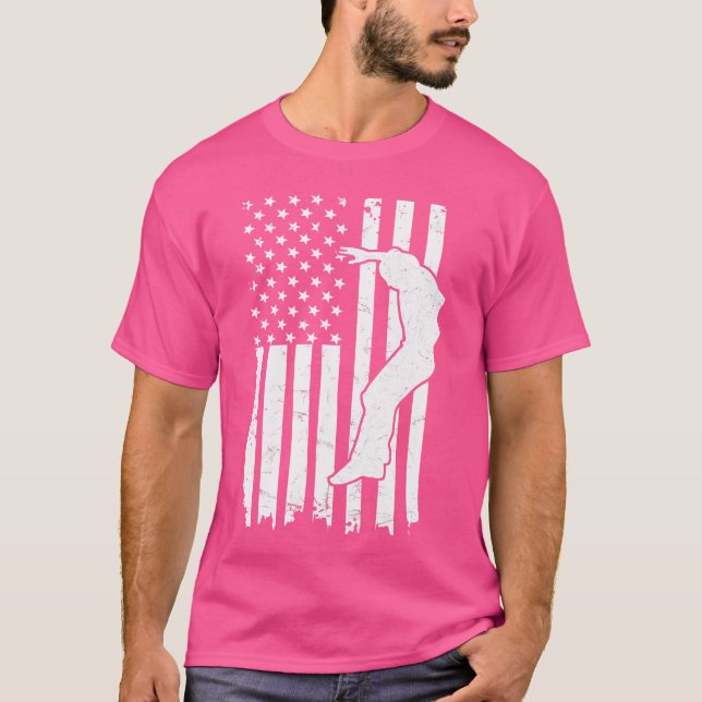 Camiseta Us Flag Design For A Patriotic Parkour Expert (Anverso)