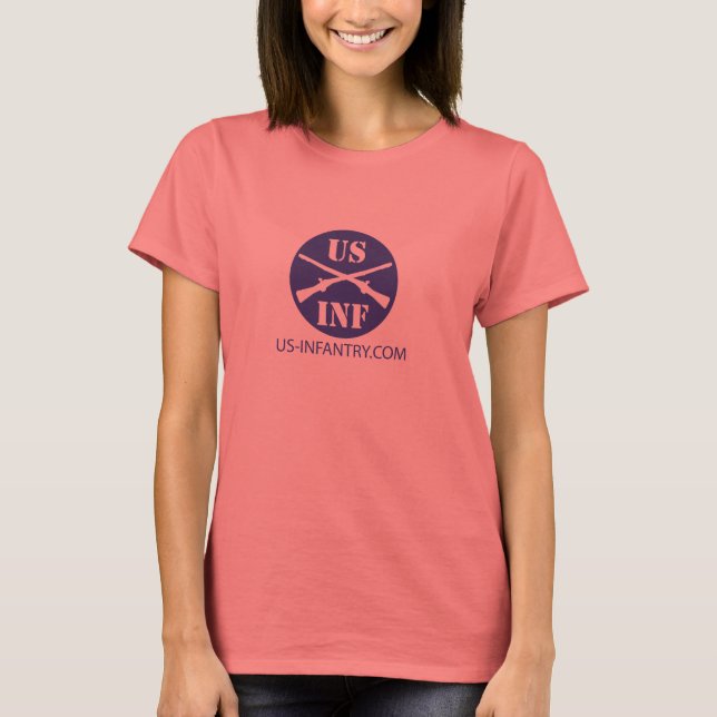 Camiseta US-Infantry.com Ladies Ringer (Anverso)