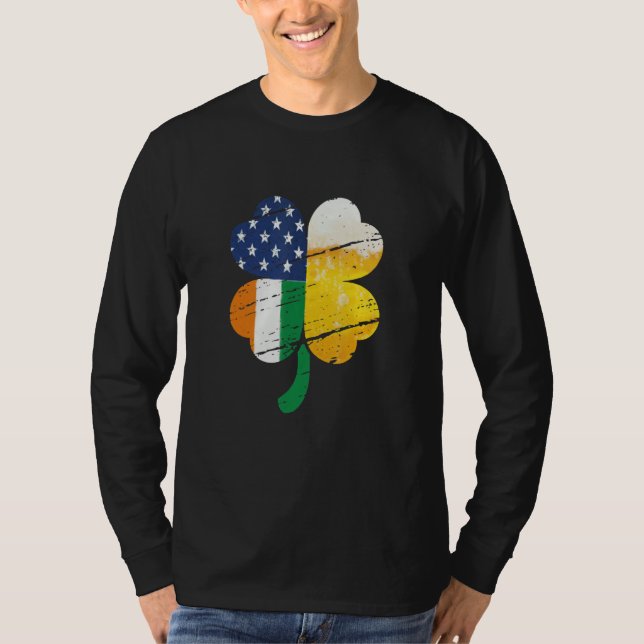 Camiseta US Irish Flag Drinking Beer (Anverso)