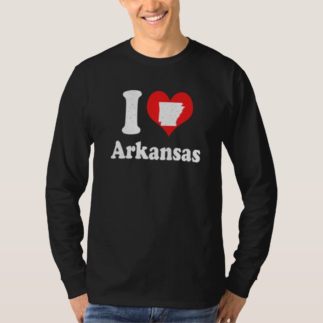 Camiseta US Proud Citizen America Love State I Heart Arkans (Anverso)